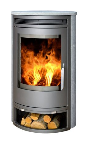 Печь-камин ABX Arktis 8, серая сталь тальк с верхней плитой в Красноуфимске